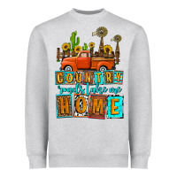 Heather Grey country roads take me home olivia Heavyweight Sweatshirt - OliviaCreatesArt