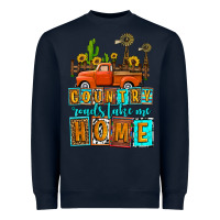 Navy country roads take me home olivia Heavyweight Sweatshirt - OliviaCreatesArt