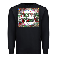 Black merry Christmas Premium Sweatshirt - CowhideDigitalArt