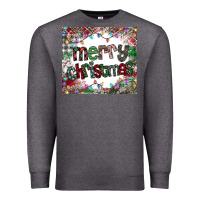 Charcoal Heather merry Christmas Premium Sweatshirt - CowhideDigitalArt