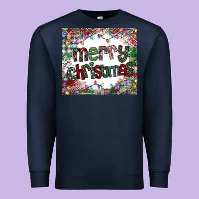 Merry Christmas Premium Sweatshirt Designed By Cowhidedigitalart