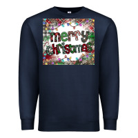 Navy merry Christmas Premium Sweatshirt - CowhideDigitalArt