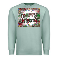 Seafoam merry Christmas Premium Sweatshirt - CowhideDigitalArt
