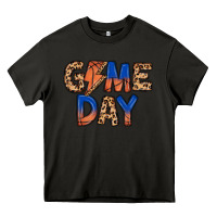 Asphalt game day basketball Heavy Core Tee - MaliasSmallBusiness