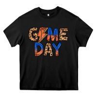 Black game day basketball Heavy Core Tee - MaliasSmallBusiness