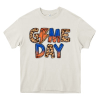 Cream game day basketball Heavy Core Tee - MaliasSmallBusiness