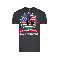 Vintage Black DONALD TRUMP 2016 WE SHALL OVERCOMB Vintage Tee - Bettercallsaul