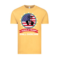 Vintage Mustard DONALD TRUMP 2016 WE SHALL OVERCOMB Vintage Tee - Bettercallsaul