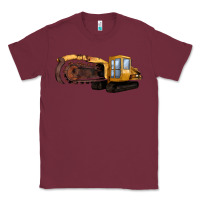 Burgundy Thencher Chain Classic Tee - LillyAllenDesigns