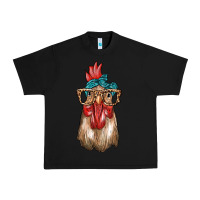 Black chicken with bandana and leopard Urban Heavy Tee - texasbilliewilder