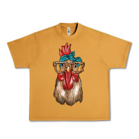 Peanut Butter chicken with bandana and leopard Urban Heavy Tee - texasbilliewilder