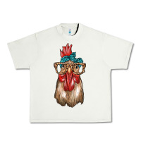 Pistachio chicken with bandana and leopard Urban Heavy Tee - texasbilliewilder