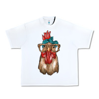 White chicken with bandana and leopard Urban Heavy Tee - texasbilliewilder