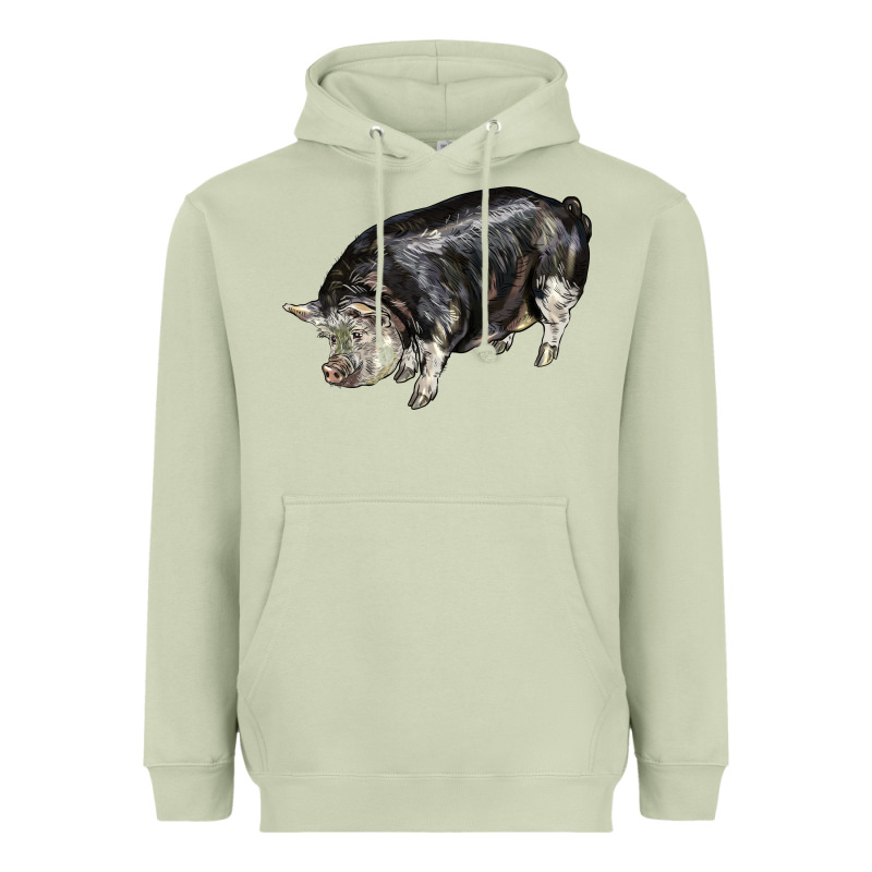 Poland China Pig Heavyweight Hoodie by LillyAllenDesigns | Teevron