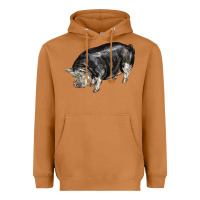 Meerkat poland china pig Heavyweight Hoodie - LillyAllenDesigns