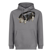 Storm poland china pig Heavyweight Hoodie - LillyAllenDesigns