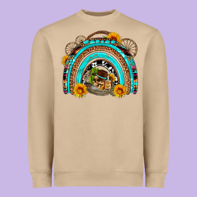 Easter Rainbow Olivia Heavyweight Sweatshirt Designed By Oliviacreatesart