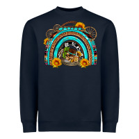 Navy easter rainbow olivia Heavyweight Sweatshirt - OliviaCreatesArt