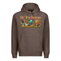 Coffee thanksgiving tis' the season with trucks bbs Premium Hoodie - BundleAndBundleShop