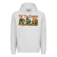 Dove Grey thanksgiving tis' the season with trucks bbs Premium Hoodie - BundleAndBundleShop