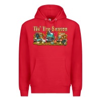 Red thanksgiving tis' the season with trucks bbs Premium Hoodie - BundleAndBundleShop
