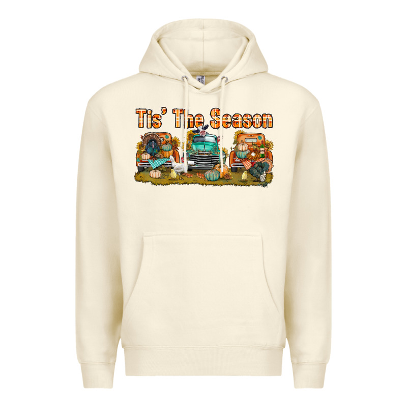 Thanksgiving Tis' The Season With Trucks Bbs Premium Hoodie by BundleAndBundleShop | Teevron