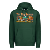 Sports Green thanksgiving tis' the season with trucks bbs Premium Hoodie - BundleAndBundleShop