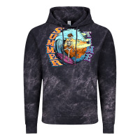 Cloud Black summer time skeleton surfing Vintage Hoodie - NancyCooperArtShop