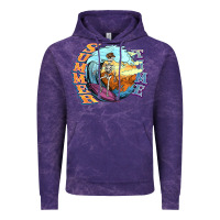 Cloud Purple summer time skeleton surfing Vintage Hoodie - NancyCooperArtShop
