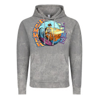 Cloud Rock summer time skeleton surfing Vintage Hoodie - NancyCooperArtShop