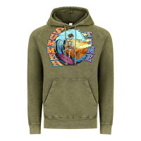 Vintage Olive summer time skeleton surfing Vintage Hoodie - NancyCooperArtShop