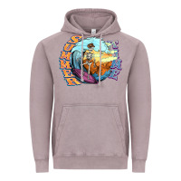 Vintage Zinc summer time skeleton surfing Vintage Hoodie - NancyCooperArtShop