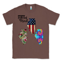 Chestnut Im in a Fishing State of Mind Illinois Classic Tee - Bettercallsaul