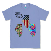 Colony Blue Im in a Fishing State of Mind Illinois Classic Tee - Bettercallsaul