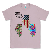 Lilac Im in a Fishing State of Mind Illinois Classic Tee - Bettercallsaul