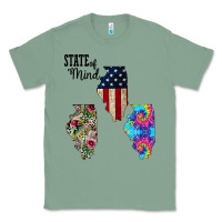 Sage Im in a Fishing State of Mind Illinois Classic Tee - Bettercallsaul
