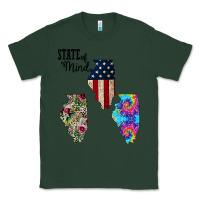 Sports Green Im in a Fishing State of Mind Illinois Classic Tee - Bettercallsaul