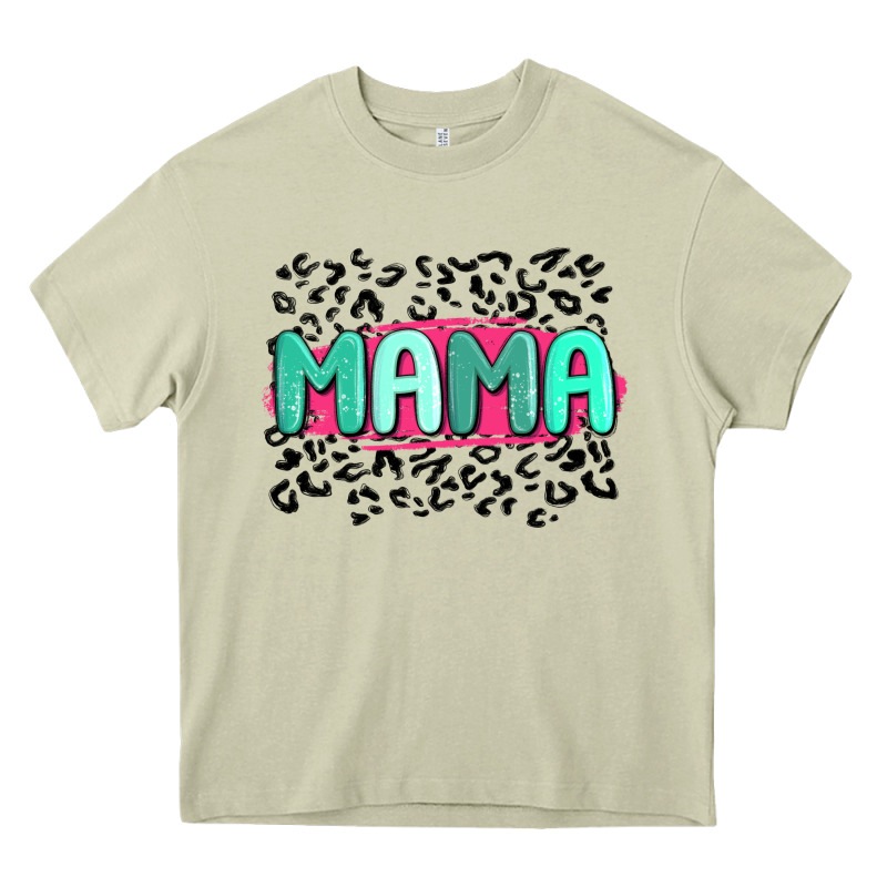 Mama Leopard Heavy Core Tee by MaliasSmallBusiness | Teevron