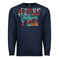 Navy merry christmas y'all Premium Sweatshirt - CowhideDigitalArt