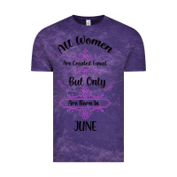 Cloud Purple all women are created equal but only the smartest are born in july bla Vintage Tee - Bettercallsaul
