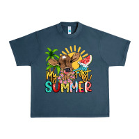 Midnight Navy My first summer baby cow Urban Heavy Tee - NancyCooperArtShop