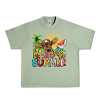 Oil Green My first summer baby cow Urban Heavy Tee - NancyCooperArtShop