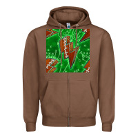 Chestnut american football thunder Zipper Hoodie - BundleAndBundleShop