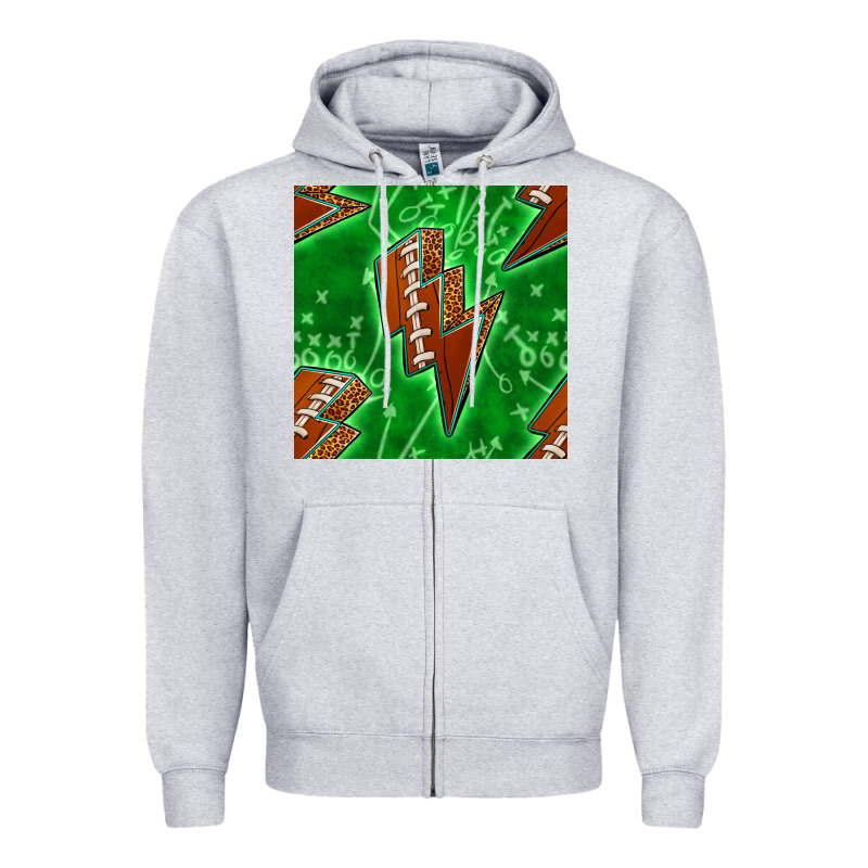 American Football Thunder Zipper Hoodie by BundleAndBundleShop | Teevron