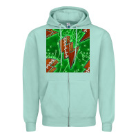 Seafoam american football thunder Zipper Hoodie - BundleAndBundleShop