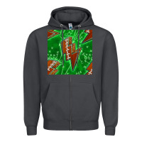 Smoke american football thunder Zipper Hoodie - BundleAndBundleShop