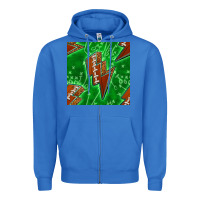 True Royal american football thunder Zipper Hoodie - BundleAndBundleShop