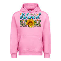Fuchsia Pink blessed mom with sunflower Urban Hoodie - Artiststas