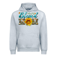 Heather Grey blessed mom with sunflower Urban Hoodie - Artiststas