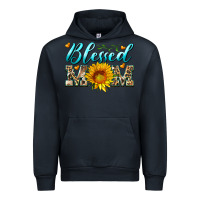 Navy blessed mom with sunflower Urban Hoodie - Artiststas